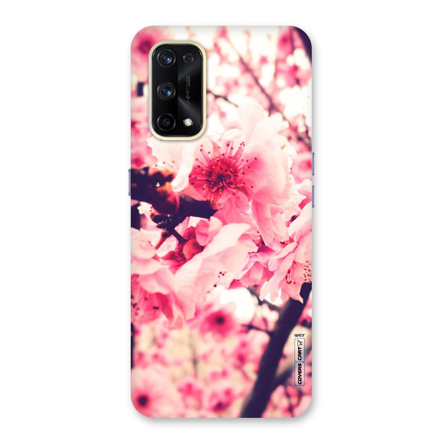 Pretty Pink Flowers Glass Back Case for Realme X7 Pro