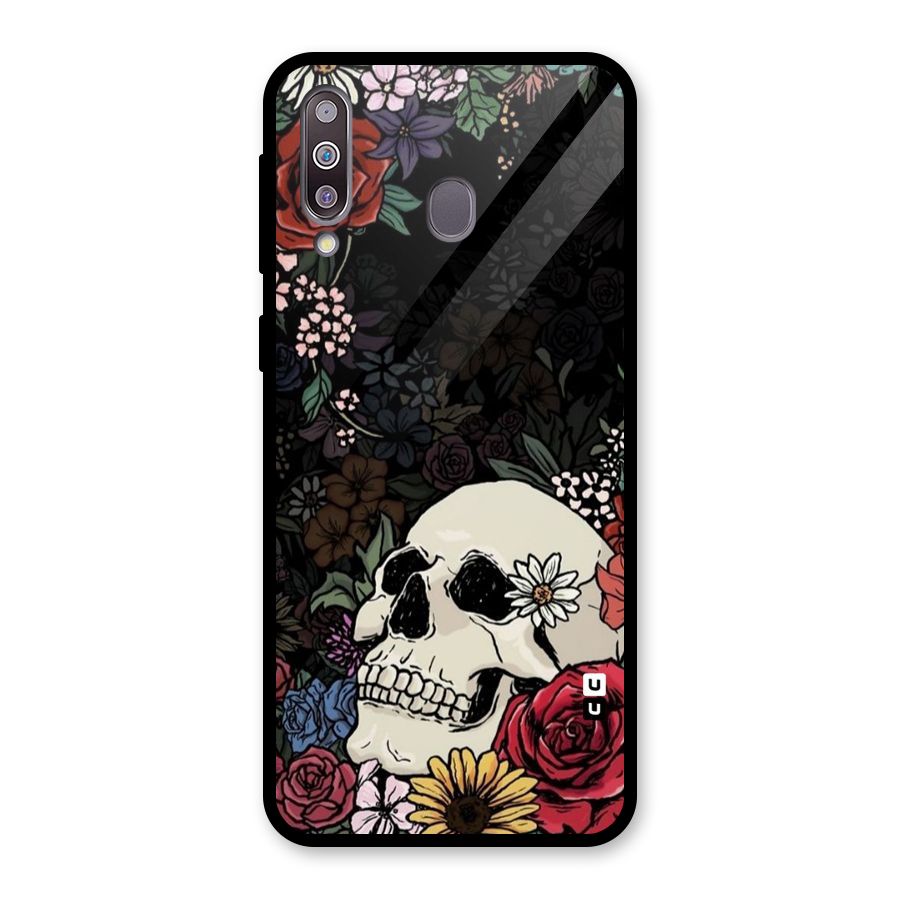 Pretty Skull Glass Back Case for Galaxy M30