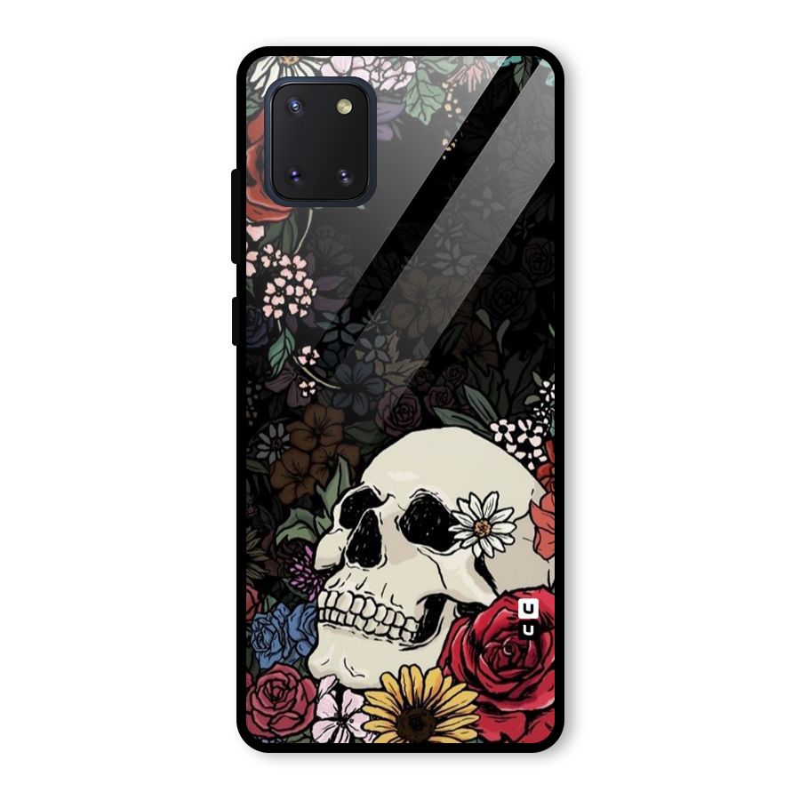 Pretty Skull Glass Back Case for Galaxy Note 10 Lite