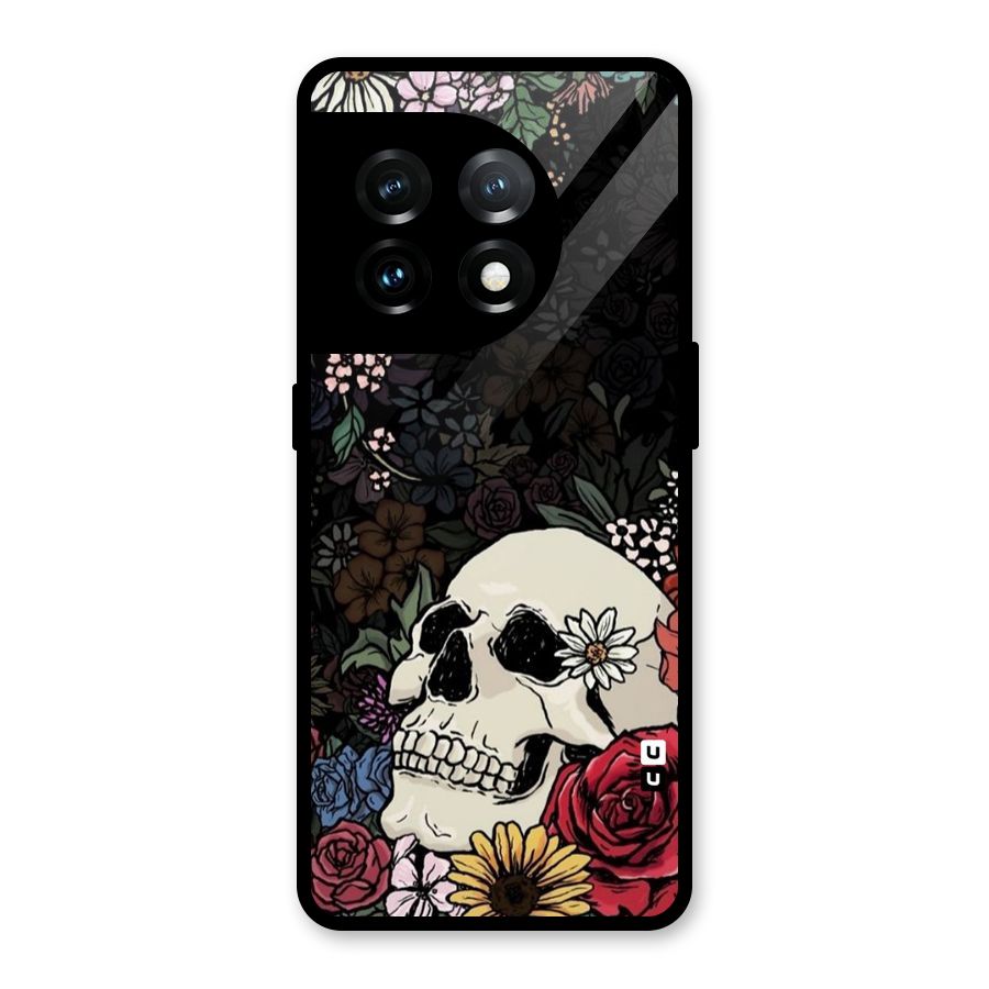 Pretty Skull Glass Back Case for OnePlus 11