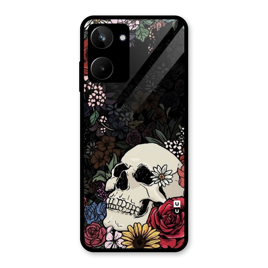 Pretty Skull Glass Back Case for Realme 10