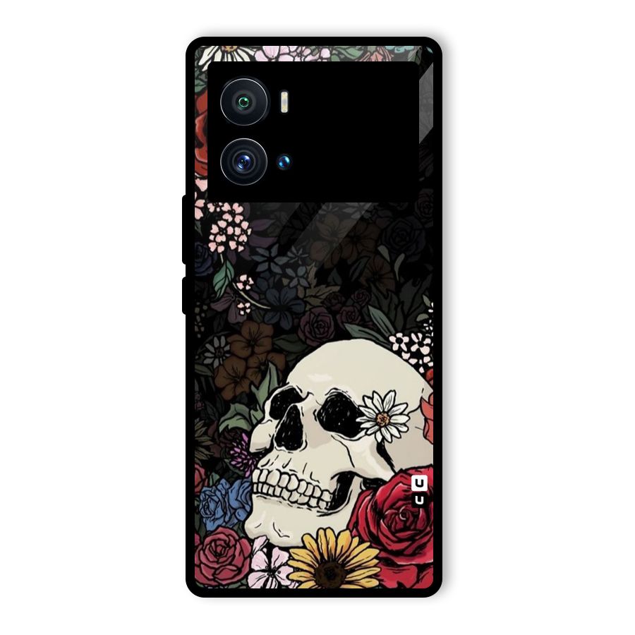 Pretty Skull Glass Back Case for Vivo iQOO 9 Pro