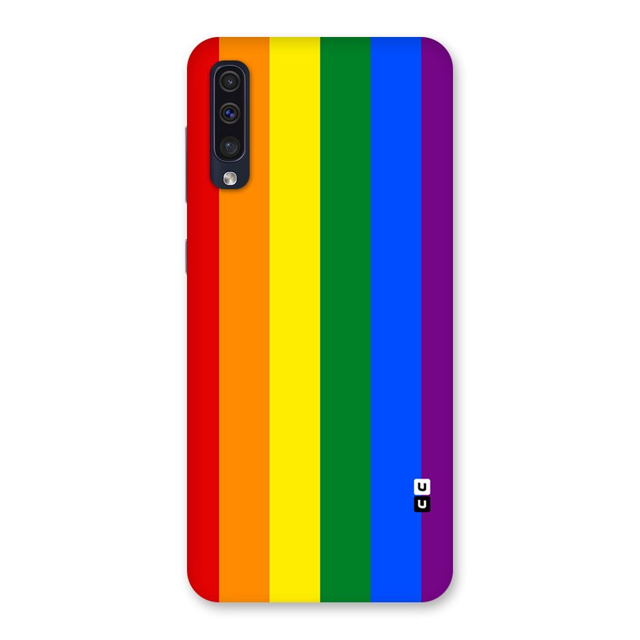 Pride Rainbow Stripes Back Case for Galaxy A50s