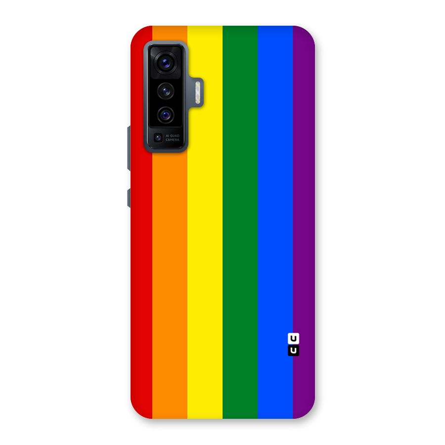 Pride Rainbow Stripes Back Case for Vivo X50