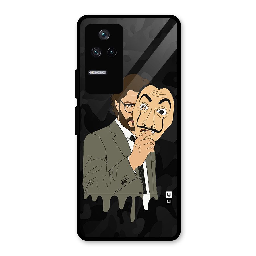 Professor Art Camouflage Glass Back Case for Poco F4 5G