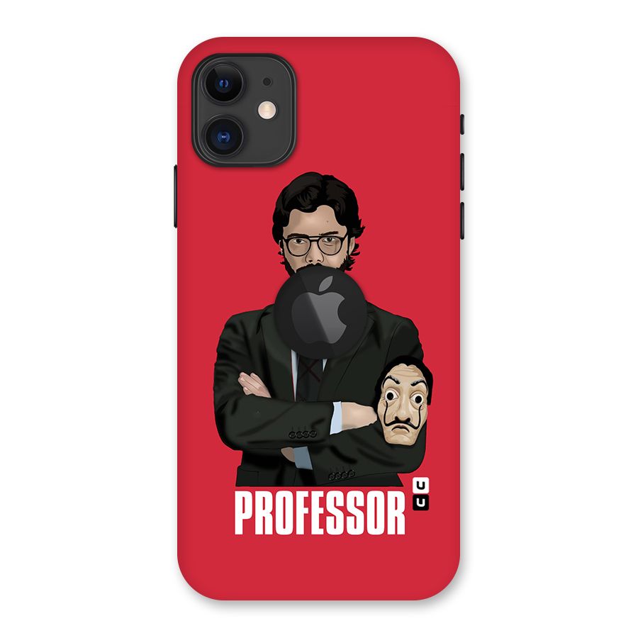 Professor Art Illustration Back Case for iPhone 11 Logo Cut