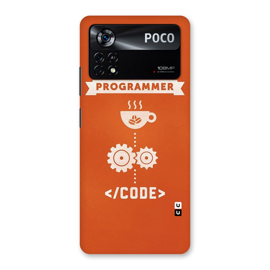 Programmer Coffee Code Back Case for Poco X4 Pro 5G