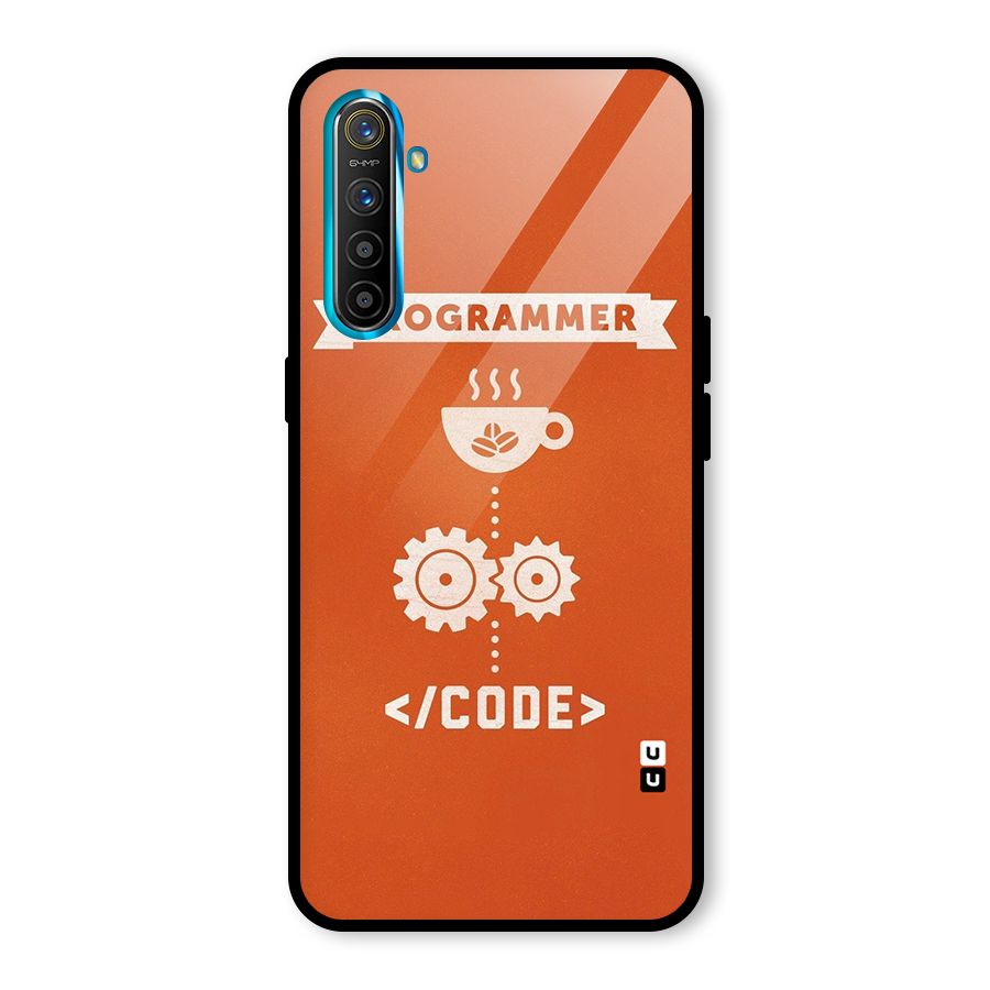 Programmer Coffee Code Glass Back Case for Realme XT