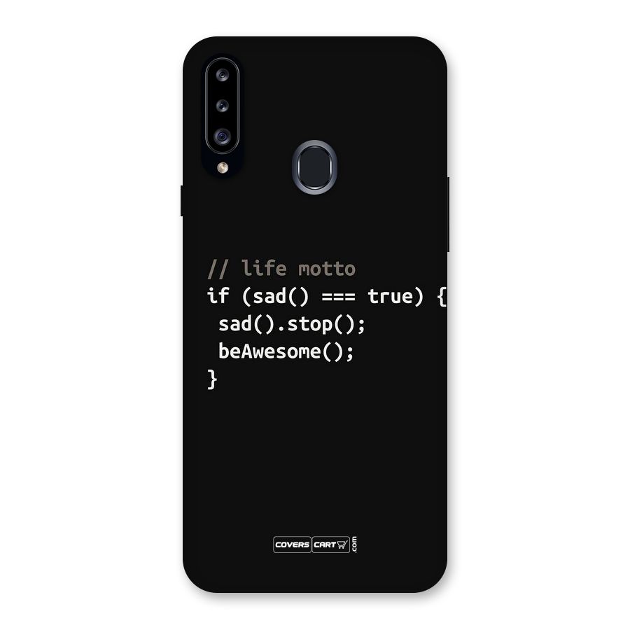 Programmers Life Back Case for Samsung Galaxy A20s