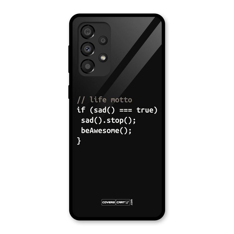 Programmers Life Glass Back Case for Galaxy A33 5G