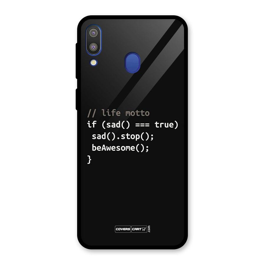 Programmers Life Glass Back Case for Galaxy M20