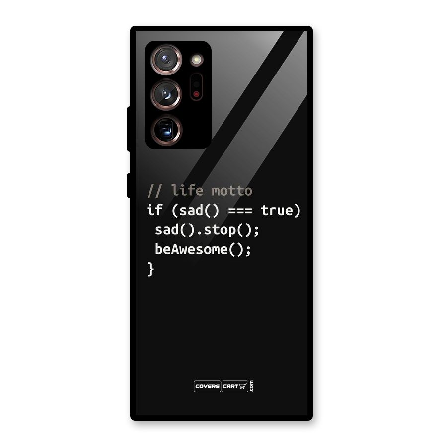 Programmers Life Glass Back Case for Galaxy Note 20 Ultra 5G