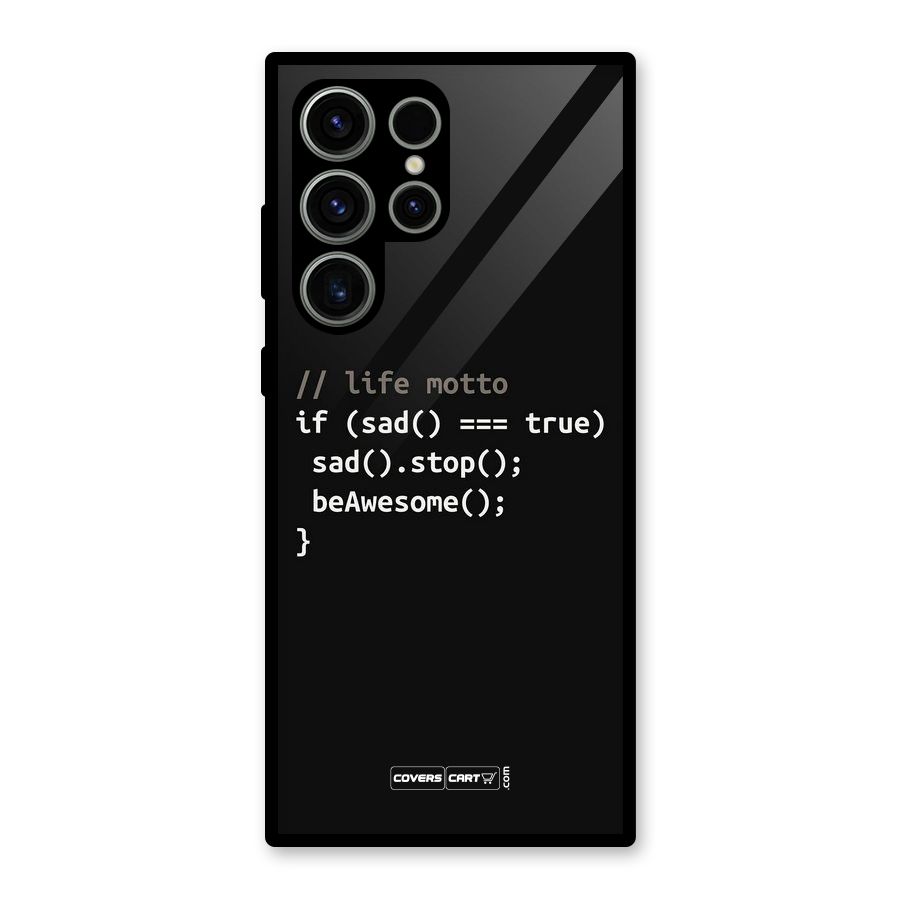 Programmers Life Glass Back Case for Galaxy S23 Ultra