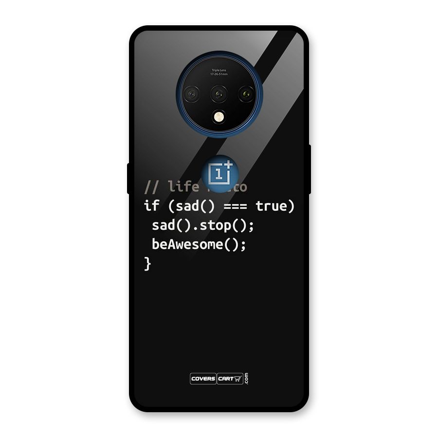 Programmers Life Glass Back Case for OnePlus 7T