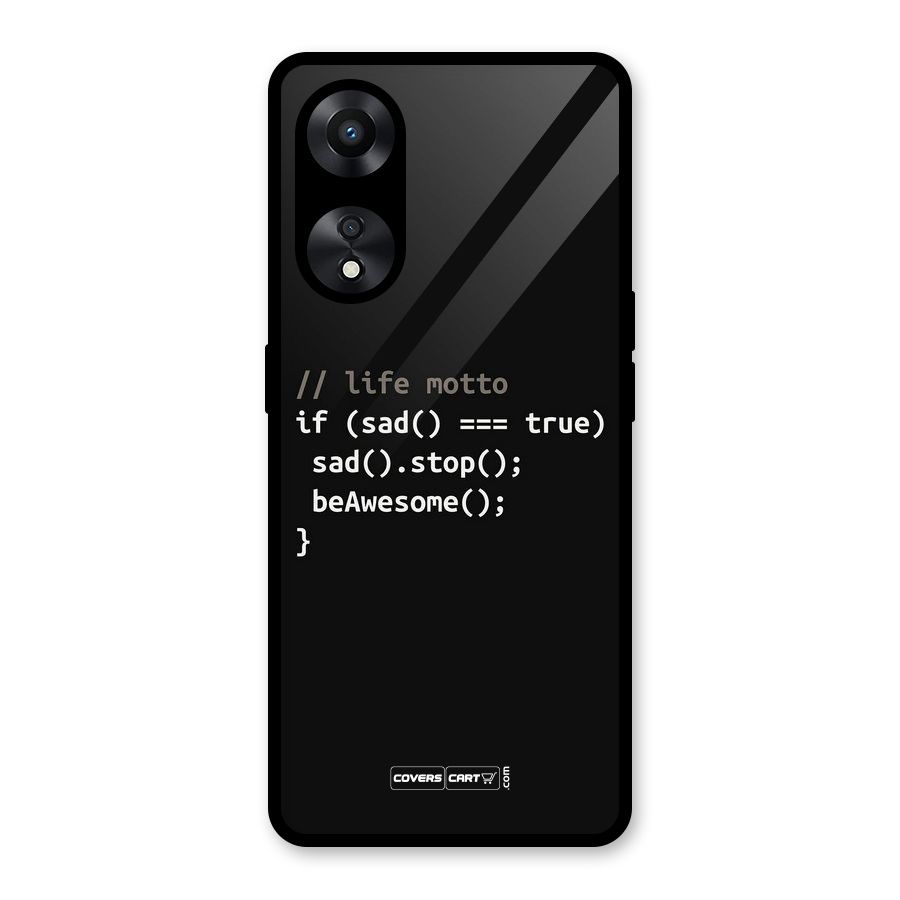 Programmers Life Glass Back Case for Oppo A78