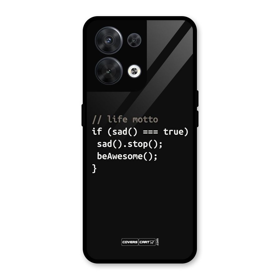 Programmers Life Glass Back Case for Oppo Reno8 5G