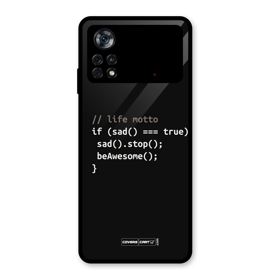 Programmers Life Glass Back Case for Poco X4 Pro 5G