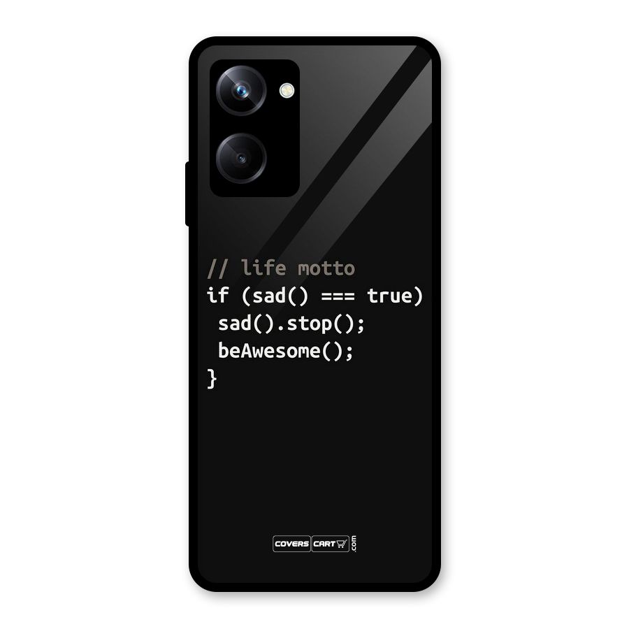 Programmers Life Glass Back Case for Realme 10 Pro