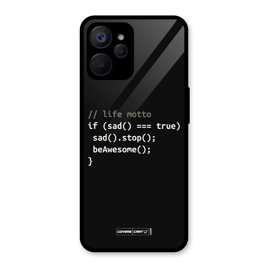 Programmers Life Glass Back Case for Realme 9i 5G