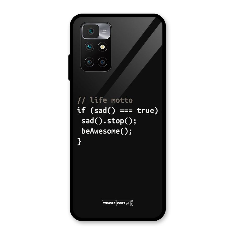 Programmers Life Glass Back Case for Redmi 10 Prime