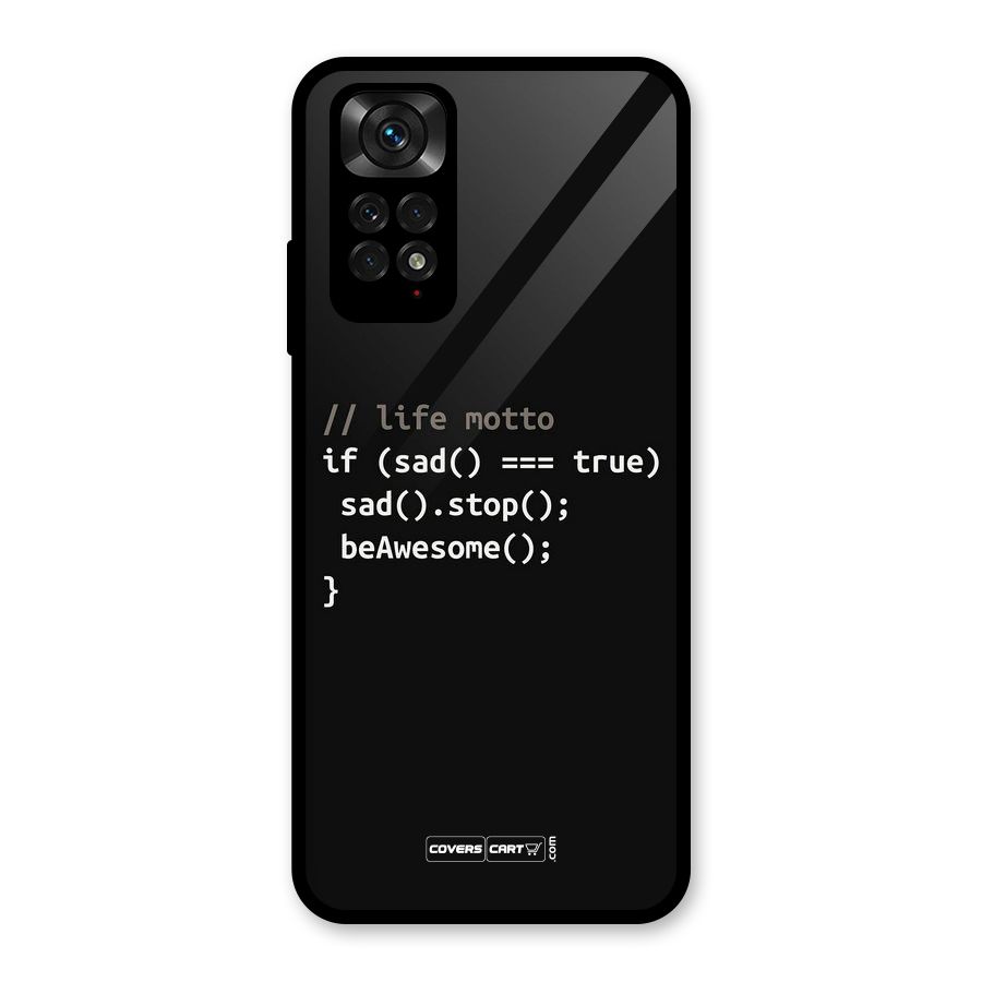 Programmers Life Glass Back Case for Redmi Note 11
