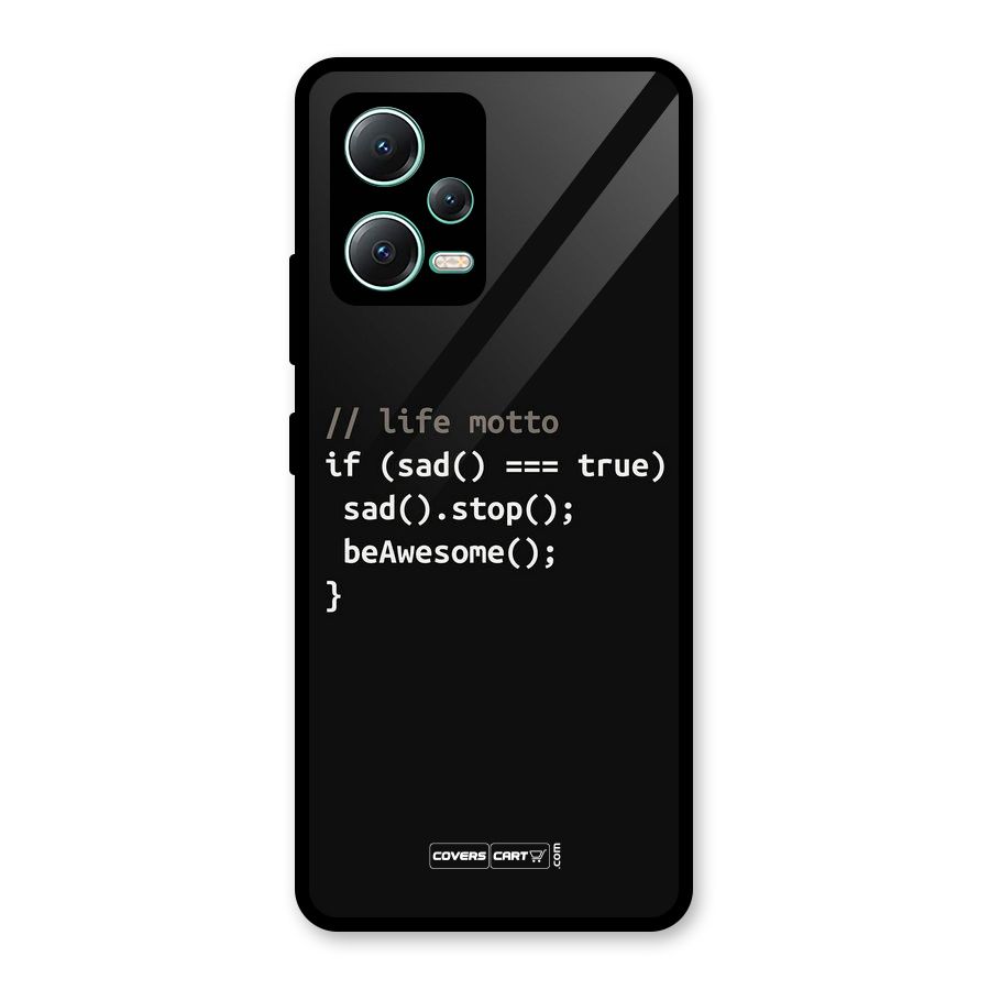 Programmers Life Glass Back Case for Redmi Note 12 5G