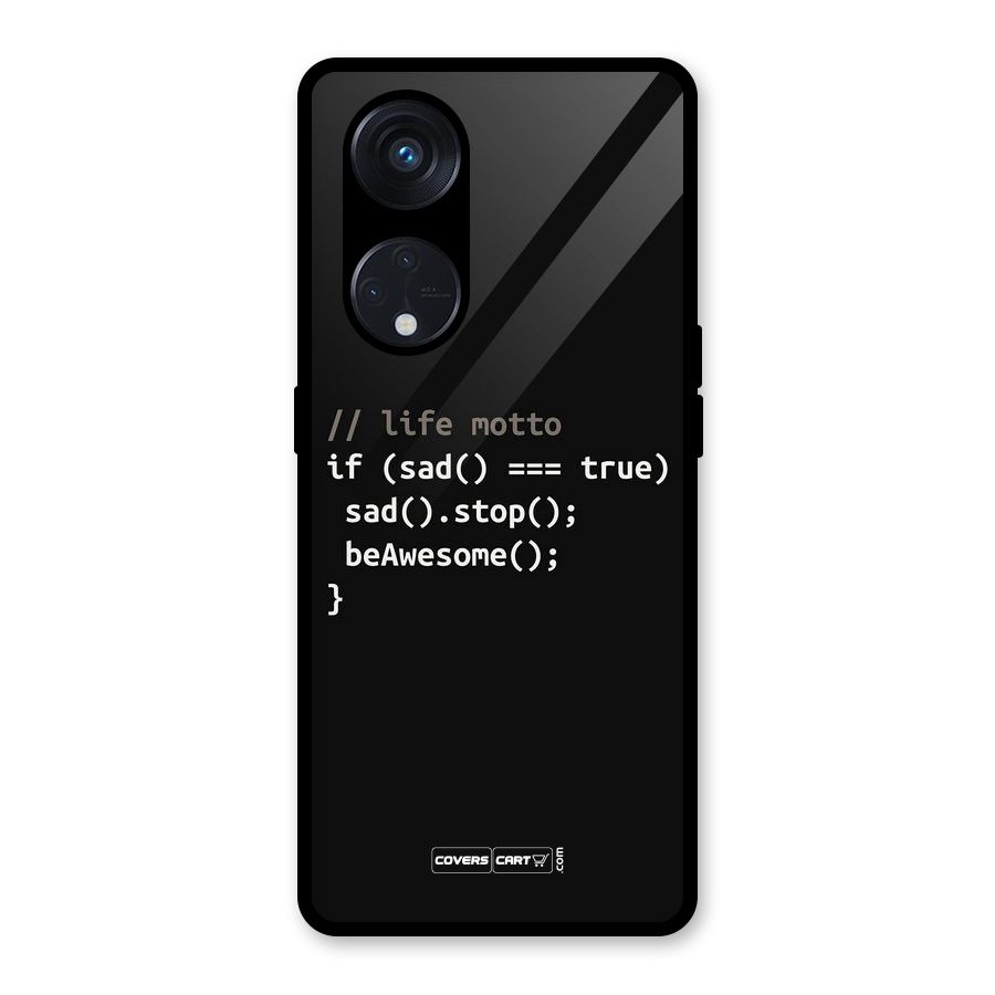 Programmers Life Glass Back Case for Reno8 T 5G