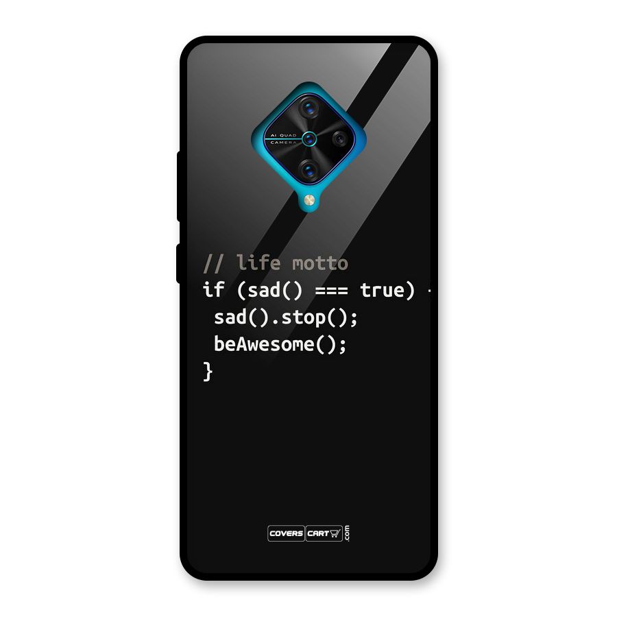 Programmers Life Glass Back Case for Vivo S1 Pro