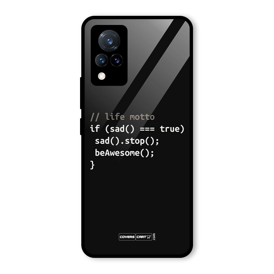 Programmers Life Glass Back Case for Vivo V21 5G