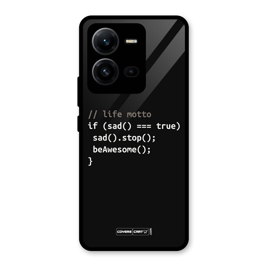Programmers Life Glass Back Case for Vivo V25