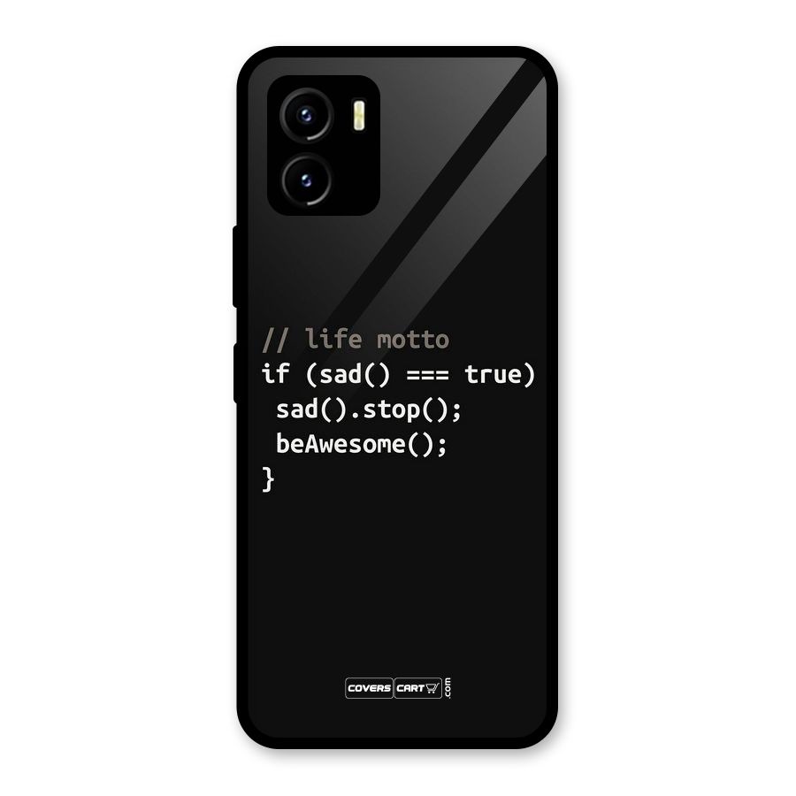Programmers Life Glass Back Case for Vivo Y15s