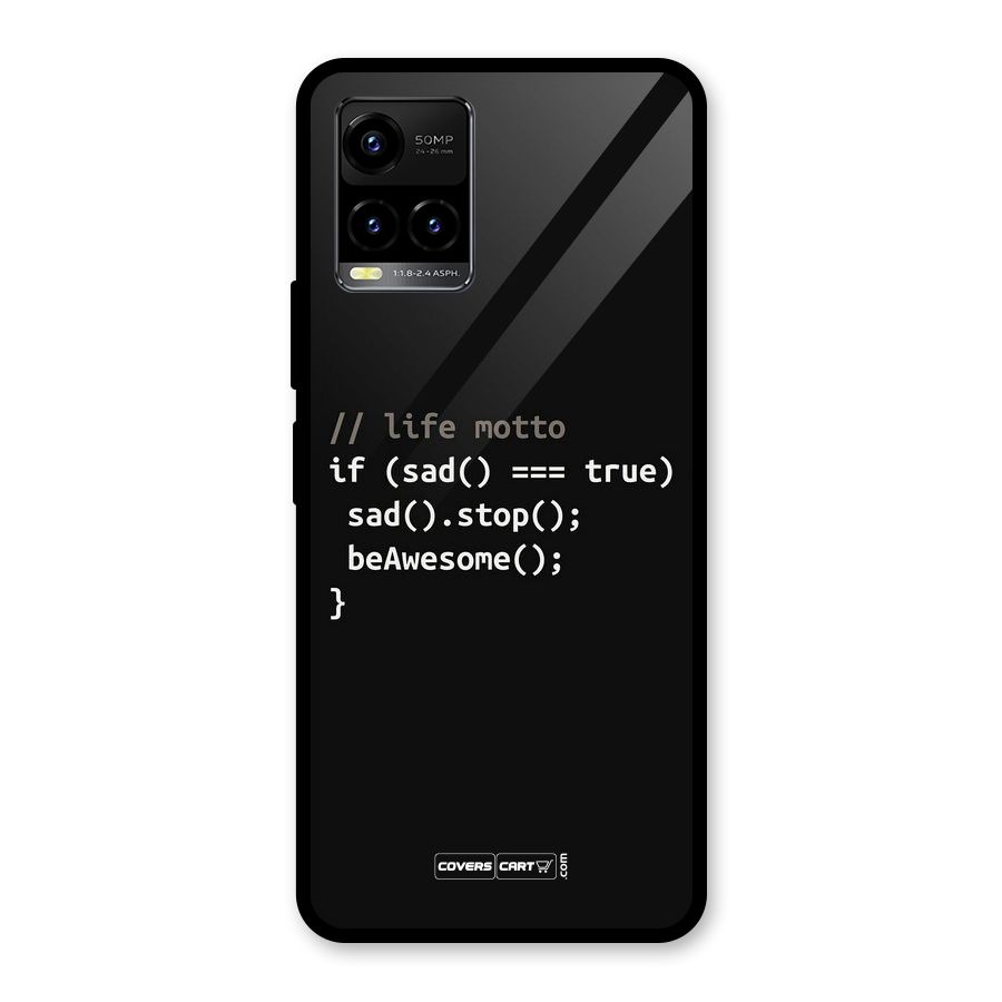 Programmers Life Glass Back Case for Vivo Y21T