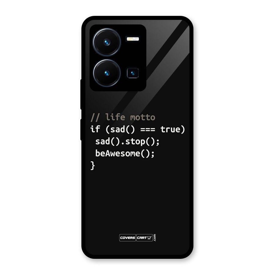 Programmers Life Glass Back Case for Vivo Y35