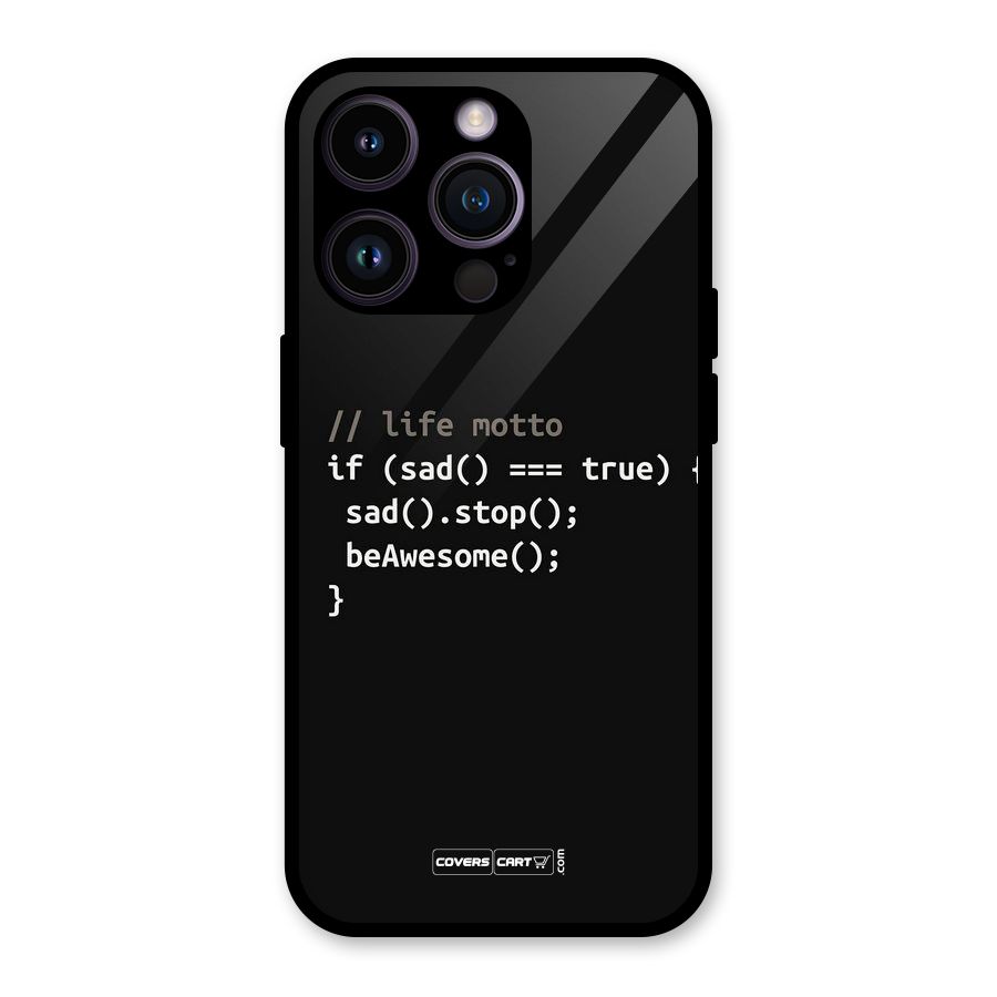 Programmers Life Glass Back Case for iPhone 14 Pro