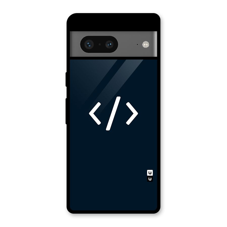 Programmers Style Symbol Glass Back Case for Google Pixel 7
