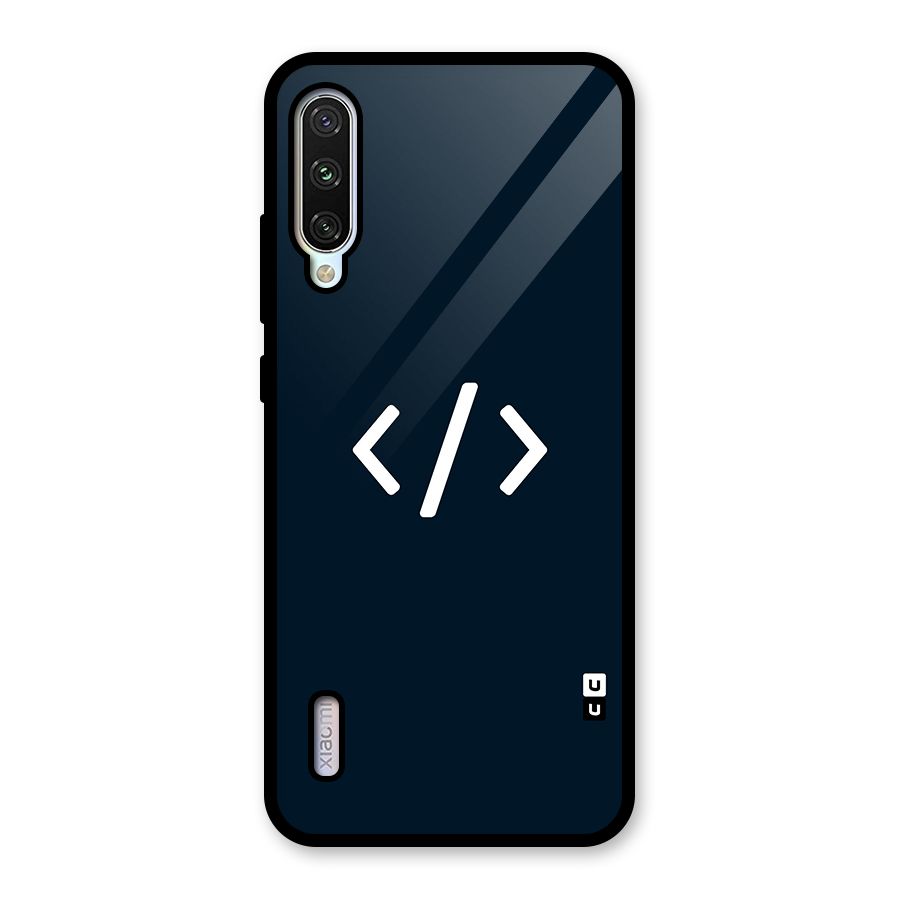 Programmers Style Symbol Glass Back Case for Mi A3