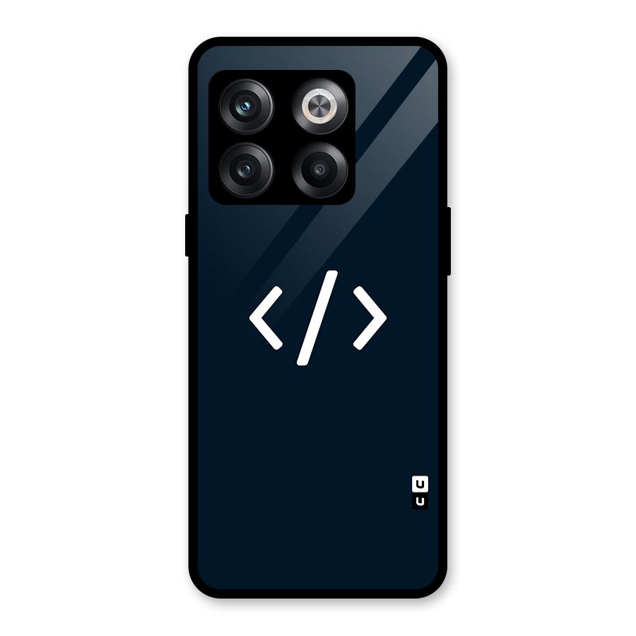 Programmers Style Symbol Glass Back Case for OnePlus 10T