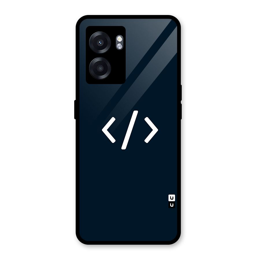 Programmers Style Symbol Glass Back Case for Realme Narzo 50 5G