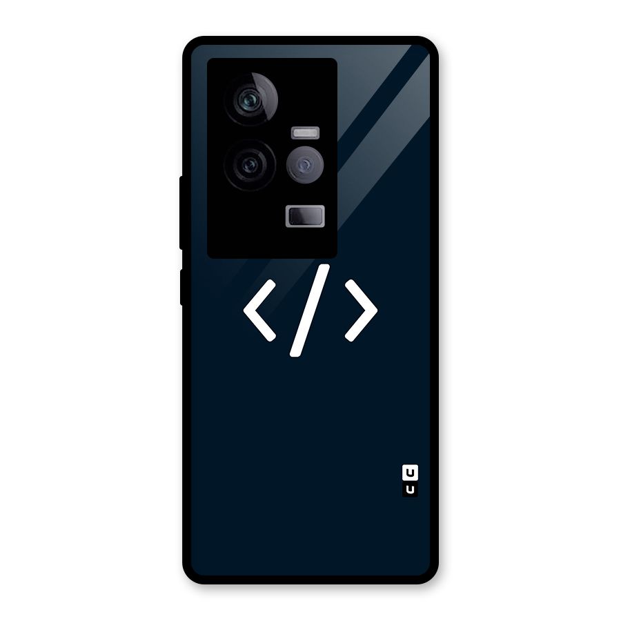 Programmers Style Symbol Glass Back Case for Vivo iQOO 11 5G