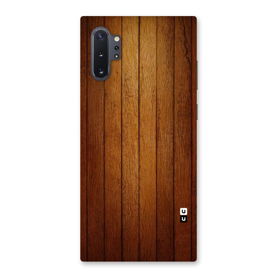 Proper Brown Wood Back Case for Galaxy Note 10 Plus
