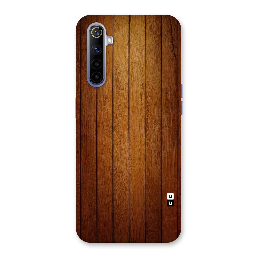 Proper Brown Wood Back Case for Realme 6i