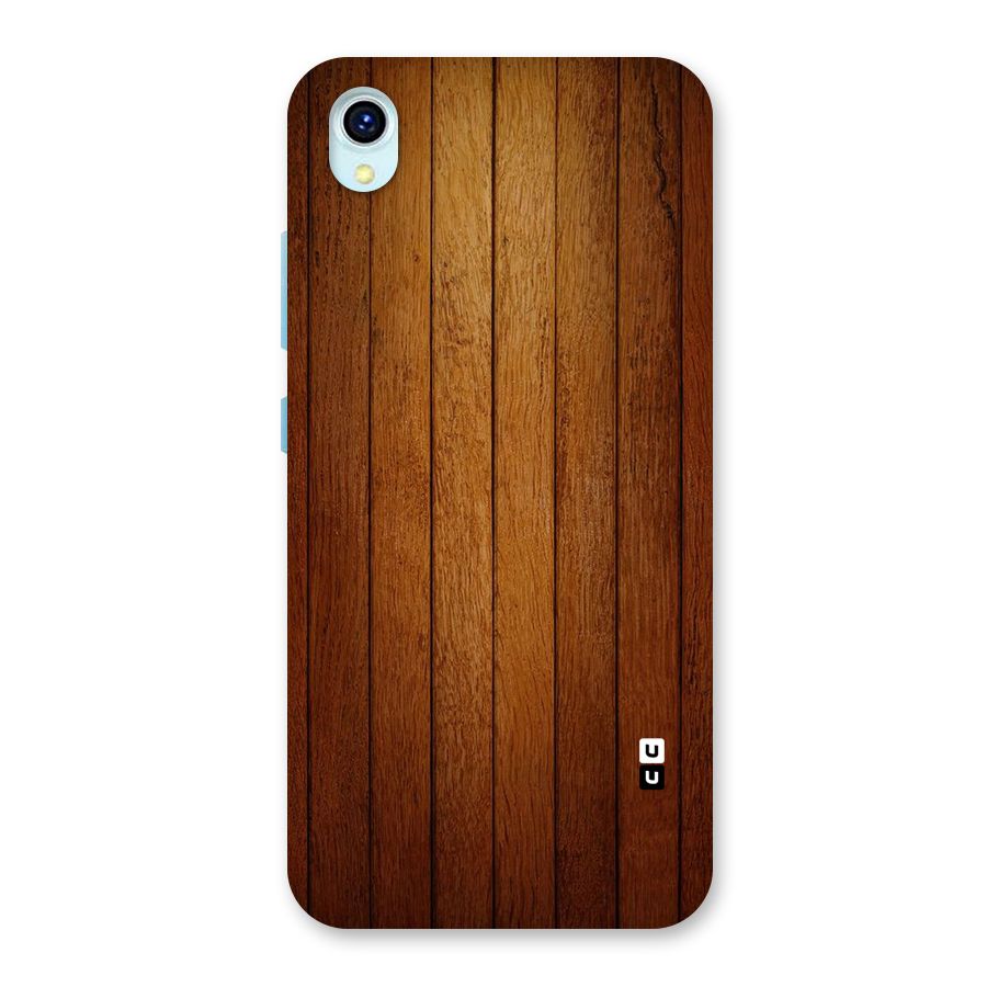 Proper Brown Wood Back Case for Vivo Y1s
