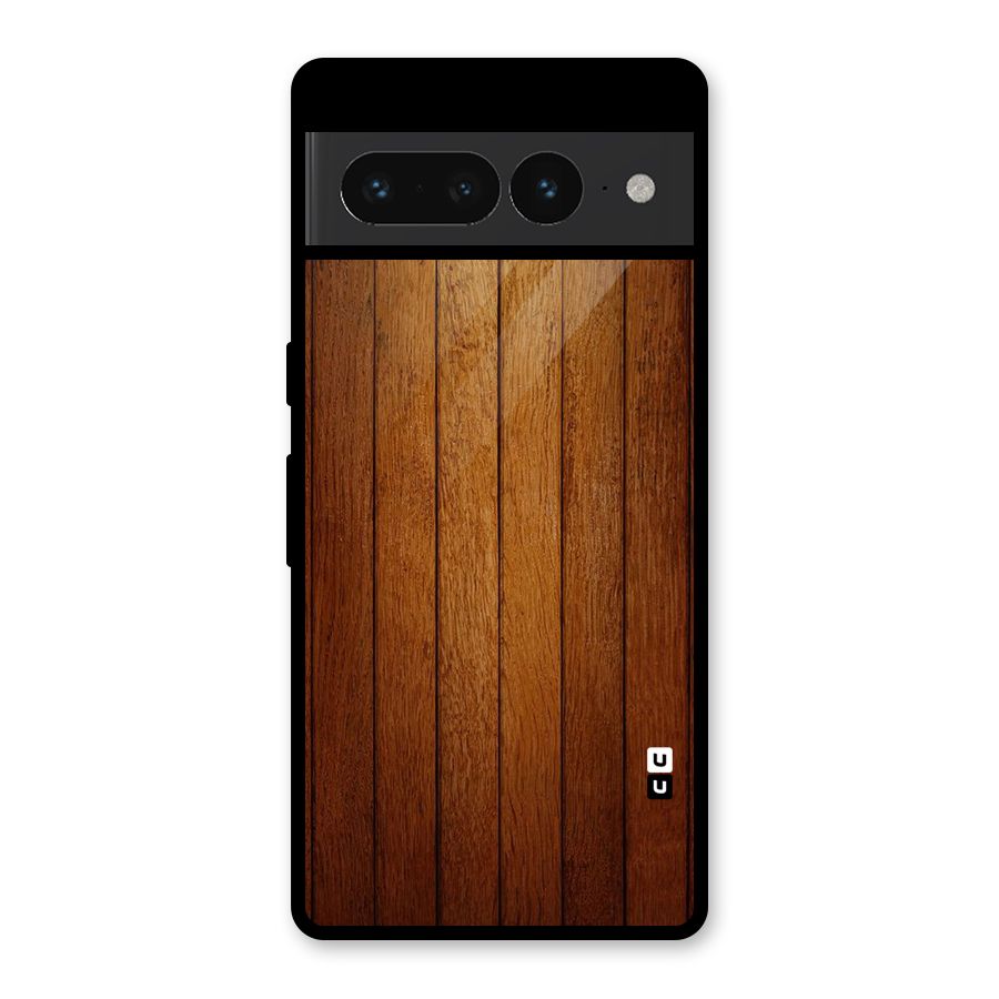 Proper Brown Wood Glass Back Case for Google Pixel 7 Pro