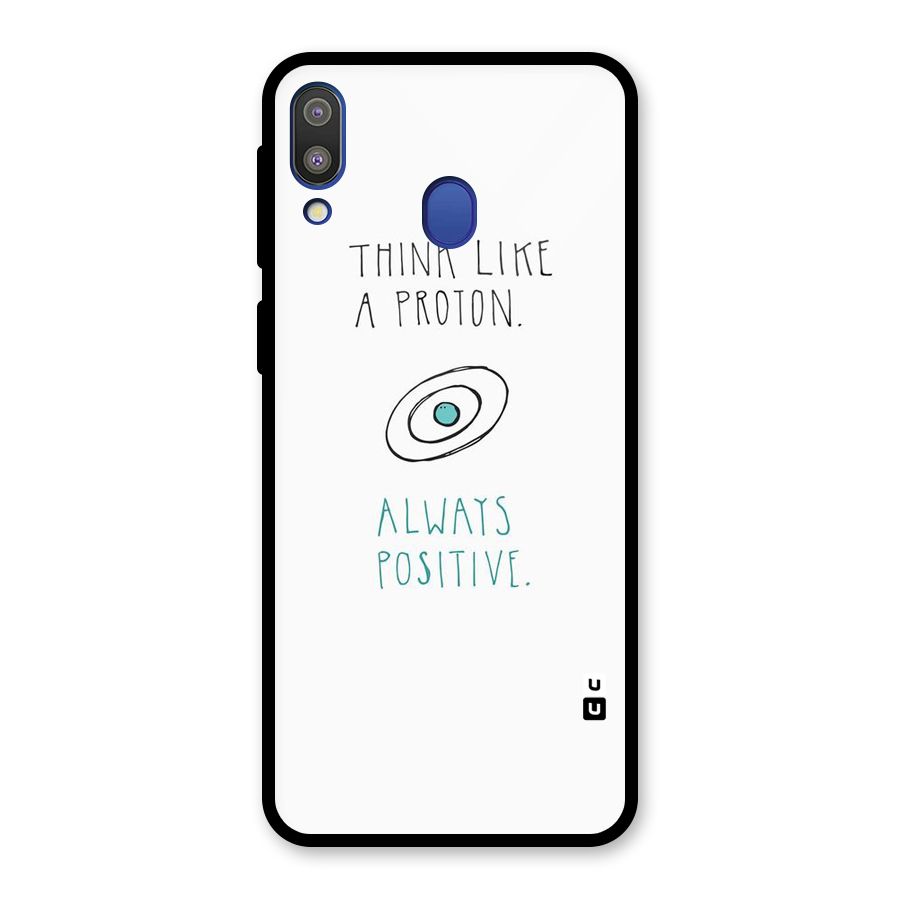 Proton Positive Glass Back Case for Galaxy M20