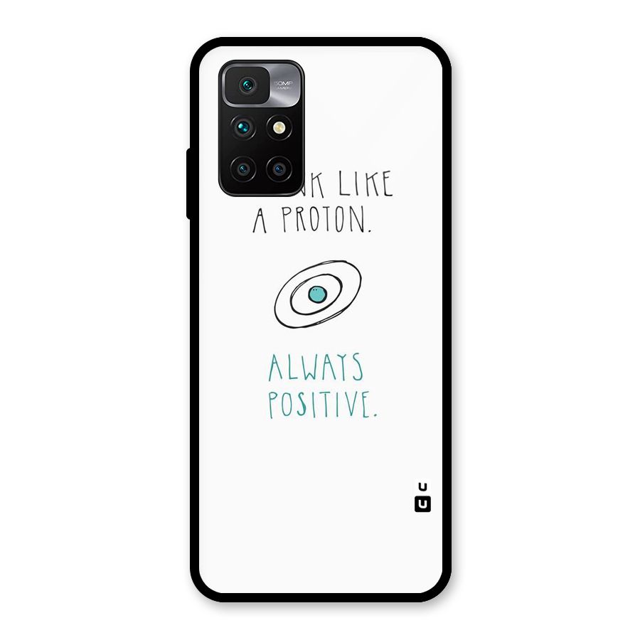 Proton Positive Glass Back Case for Redmi 10 Prime