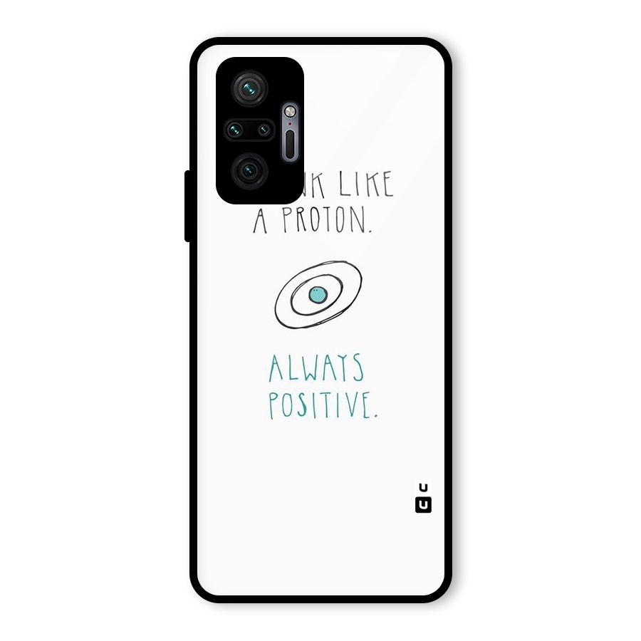 Proton Positive Glass Back Case for Redmi Note 10 Pro Max
