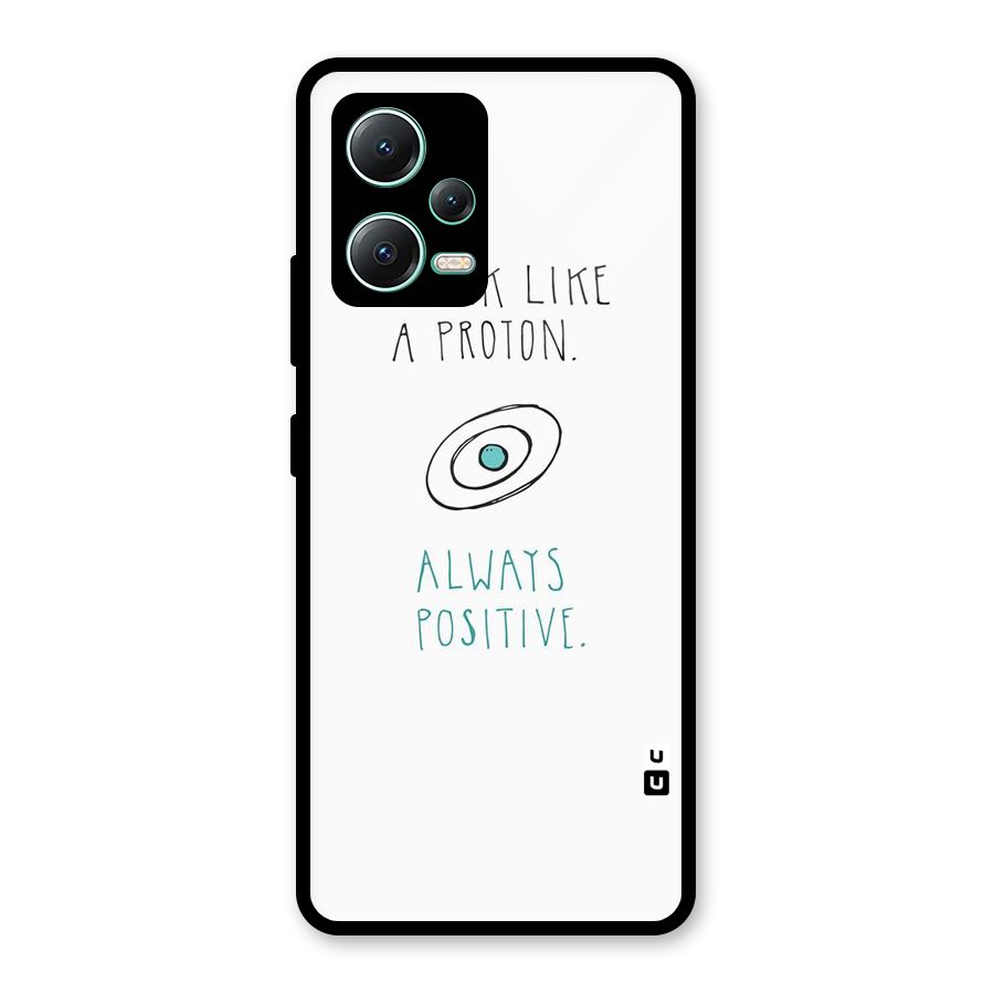 Proton Positive Glass Back Case for Redmi Note 12 5G