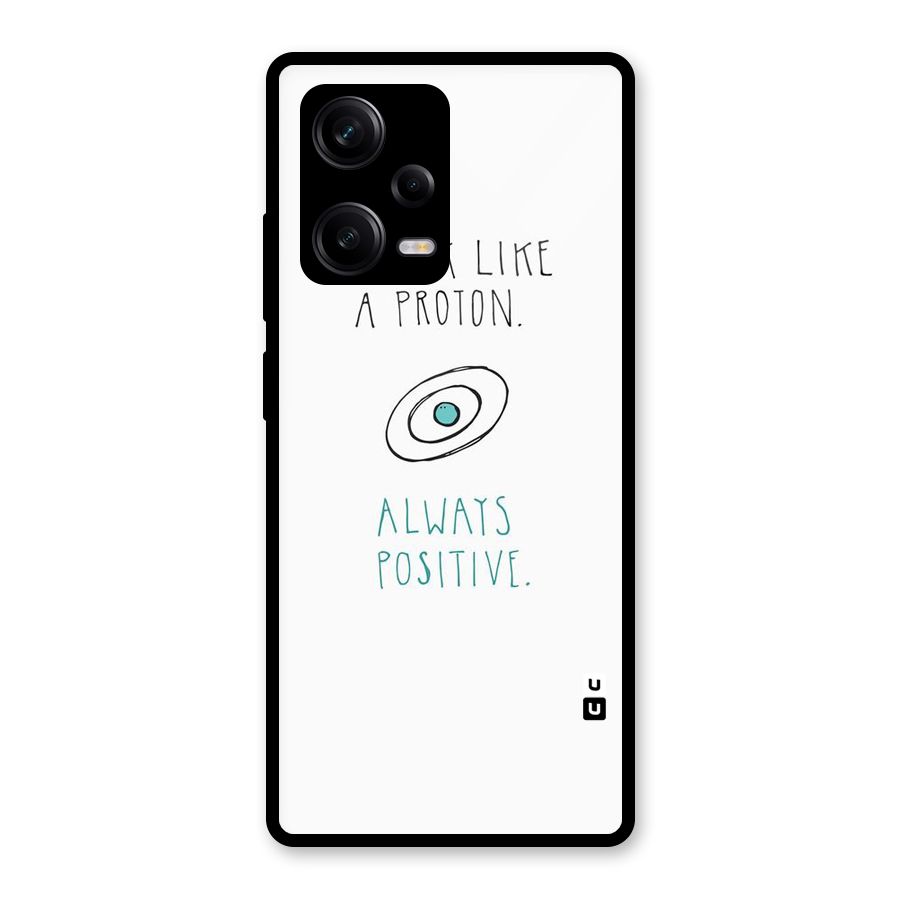 Proton Positive Glass Back Case for Redmi Note 12 Pro