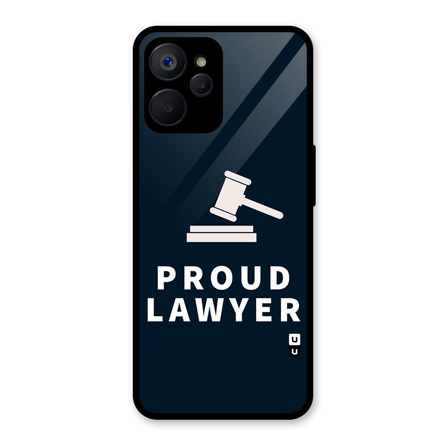 Proud Lawyer Glass Back Case for Realme 9i 5G