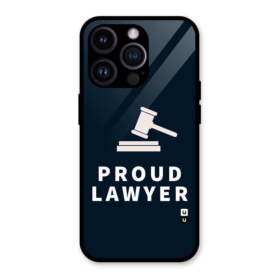 Proud Lawyer Glass Back Case for iPhone 14 Pro